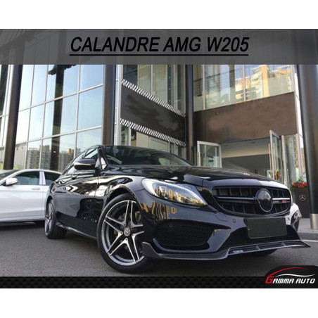 Calandre Mercedes Classe C W205 15 18 Black C63 AMG