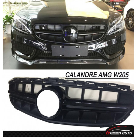Calandre Mercedes Classe C W205 15 18 Black C63 AMG