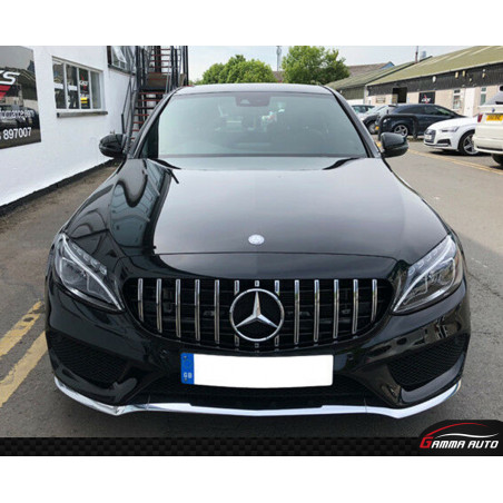 Calandre Mercedes Gt Classe C W205 2015 / 2018 Silver