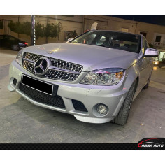 Calandre Mercedes Diamond Classe C W204 2007 / 2014 Silver