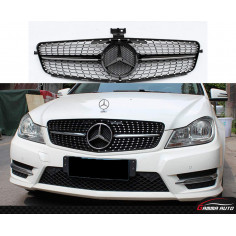 Calandre Mercedes Diamond Classe C W204 2007 / 2014 Black