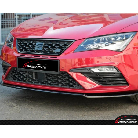 Front Lip Seat Leon Gloss Black