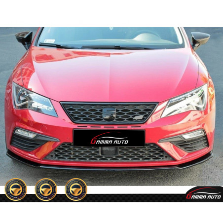 Front Lip Seat Leon Gloss Black