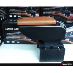 Accoudoir Grand Format 6 Sorties Usb Maron