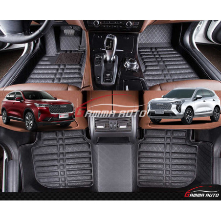 Tapis Sur Mesure Grand Format Carbon Haval H6 / Haval Jolion/Tiggo 7 Pro