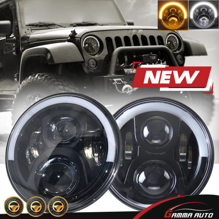 Phares Av Jeep Wrangler Full Led Modele 2