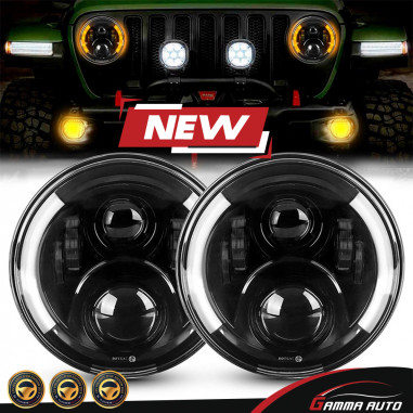 Phares Av Jeep Wrangler Full Led Modele 1