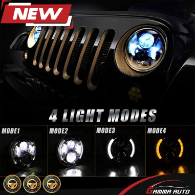 Phares Av Jeep Wrangler Full Led Modele 1