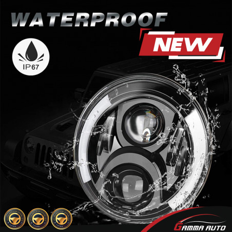 Phares Av Jeep Wrangler Full Led Modele 1