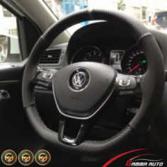 Couvre volant avec couture CARBON-ALCANTARA Gris