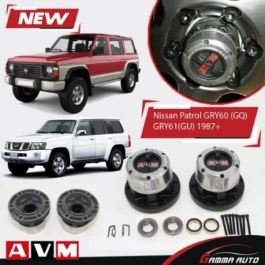 Moyeux débrayables manuels pour Nissan Patrol GRY60 GRY61 ref 445