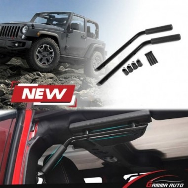 Barre de sécurité arrière en aluminium pour Jeep Wrangler JK & Unlimited 07-17 Noir
