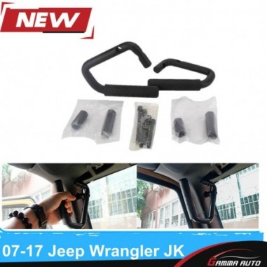 Barre de sécurité avant en aluminium pour Jeep Wrangler JK & Unlimited 07-17 Noir