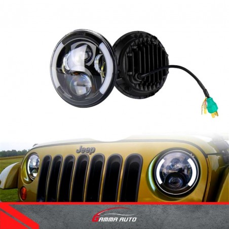 Phares Av Jeep Wrangler Full Led Modele 1
