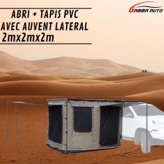 Tente pour Auvent 2M X 2M avec tapis en pvc 2