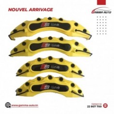 Cache Etrier BLACK S LINE YELLOW