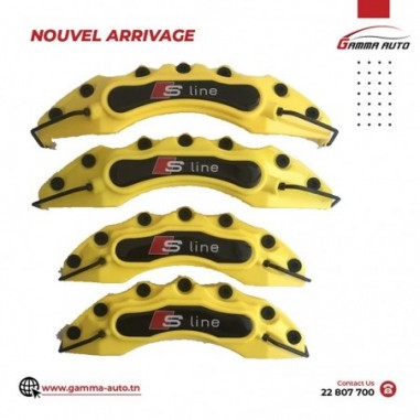 Cache Etrier BLACK S LINE YELLOW