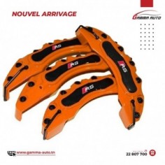 Cache Etrier ORANGE  4PCS SET RS