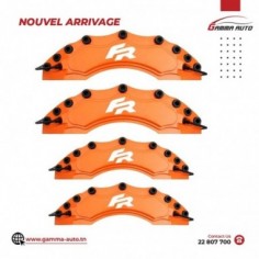 Cache Etrier ORANGE  4PCS SET FR