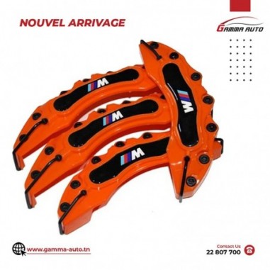 Cache Etrier ORANGE  4PCS SET M3