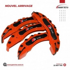 Cache Etrier ORANGE  4PCS SET S LINE