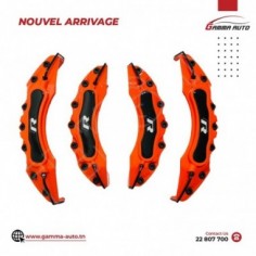 Cache Etrier ORANGE  4PCS SET R