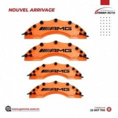 Cache Etrier ORANGE 4PCS SET AMG