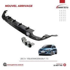 Diffuseur 2013+ VW GOLF 7 look 7.5 Avec sortie d'echappement