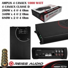 AMPLIS 4 CANAUX 1000 WATT