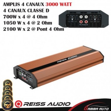 AMPLIS 4 CANAUX 3000 WATT