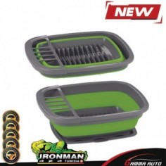 Egouttoir à vaisselle pliable avec égouttoir  8