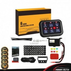 6 Led Switch Panel kit Automatic Dimmable light bar controller