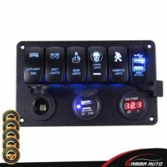panneau combiné 6 plus 3 interrupteurs